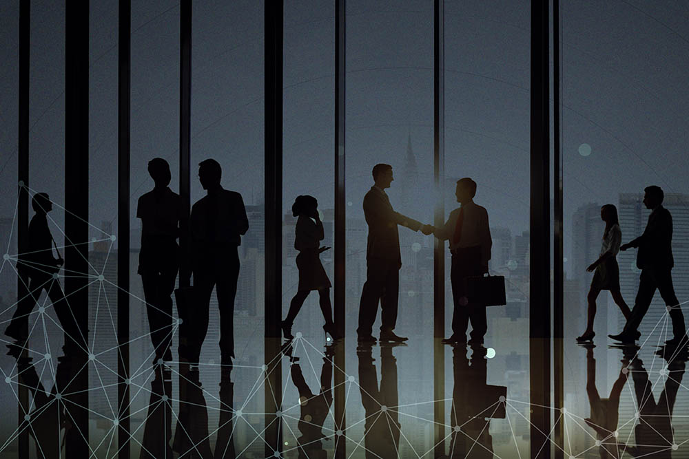 Business people in a casual meeting